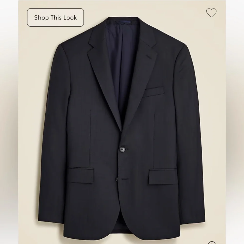 J.Crew Ludlow Jacket in Loro Piana Super 120s Wool Dark Navy (Style 16563 Ho 10)